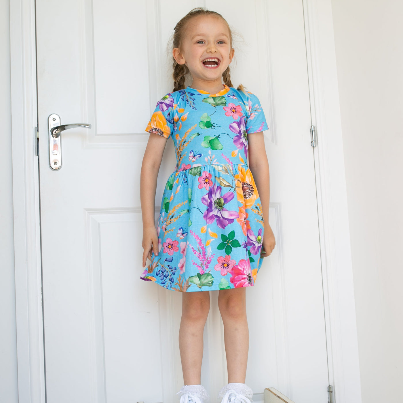 Summer Garden Print Dress-Dresses-Fred & Noah-Yes Bebe