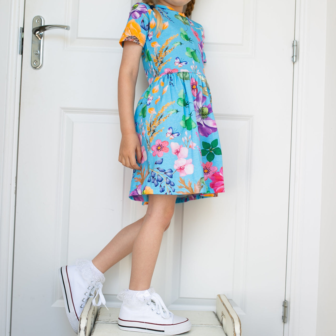 Summer Garden Print Dress-Dresses-Fred & Noah-Yes Bebe