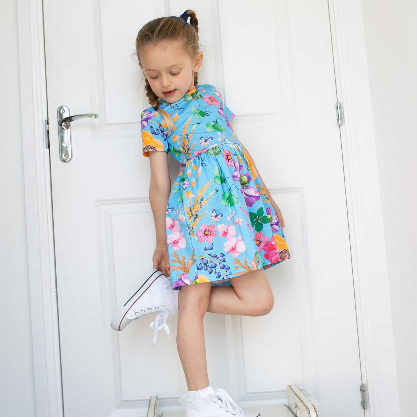 Summer Garden Print Dress-Dresses-Fred & Noah-Yes Bebe