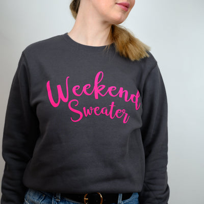 Anthracite Weekend Sweater-Sweatshirt-Fredandnoah-Yes Bebe