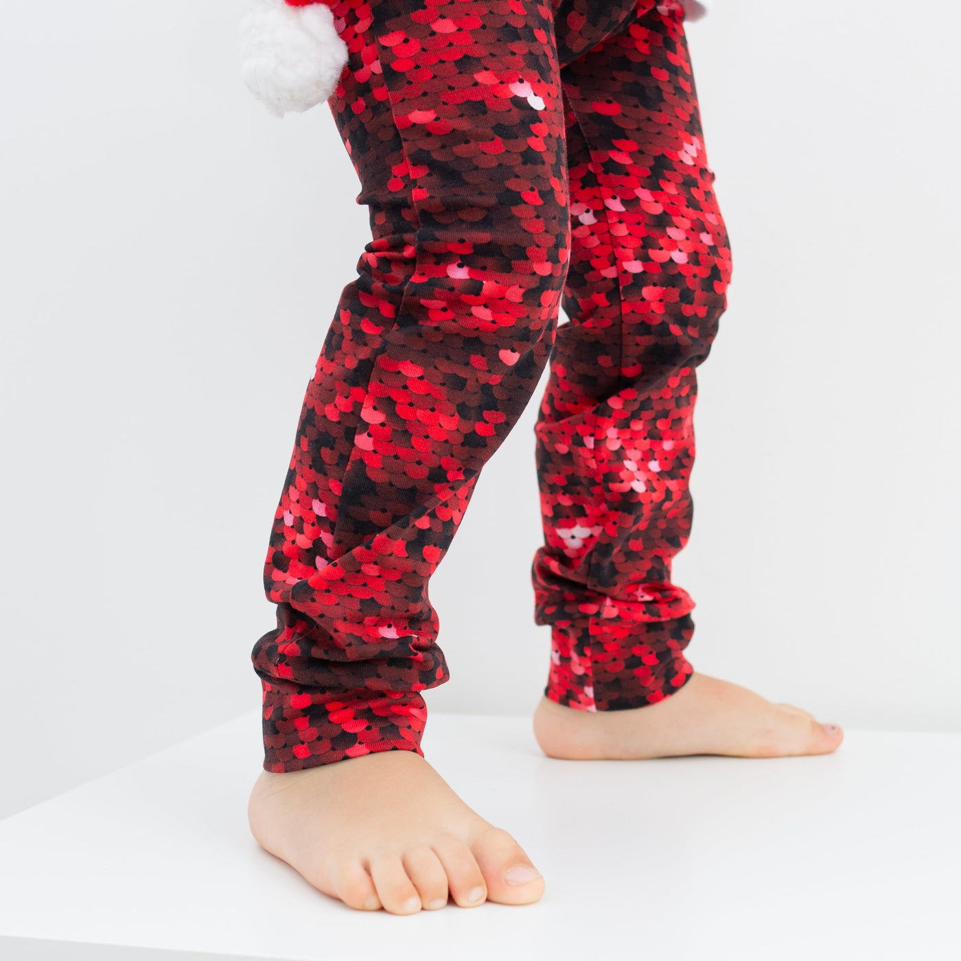 COMING SOON Red Sequin Print Leggings-Leggings-Fredandnoah-0-6 M-Yes Bebe