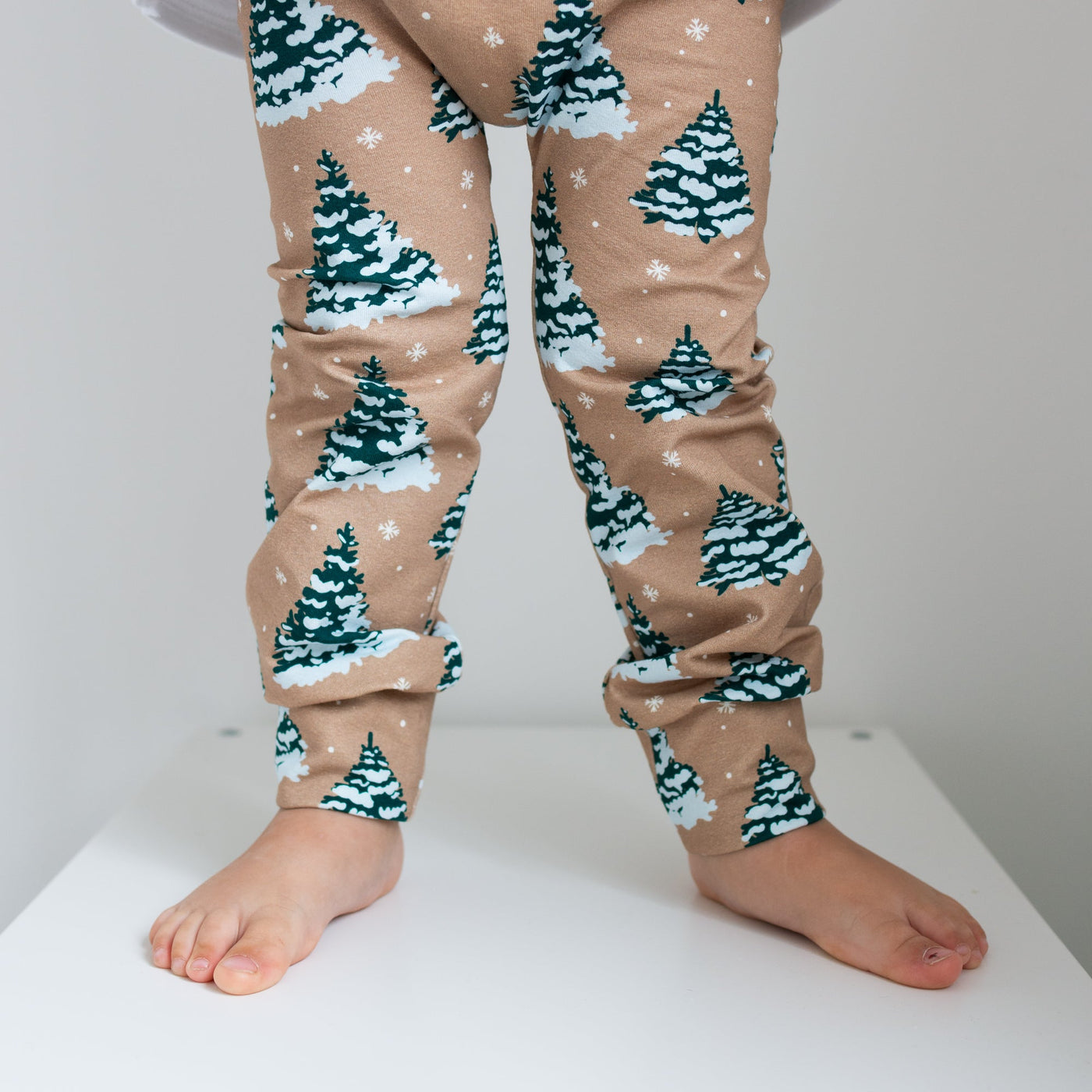 COMING SOON Snowy Trees Printed Leggings-Leggings-Fredandnoah-Yes Bebe