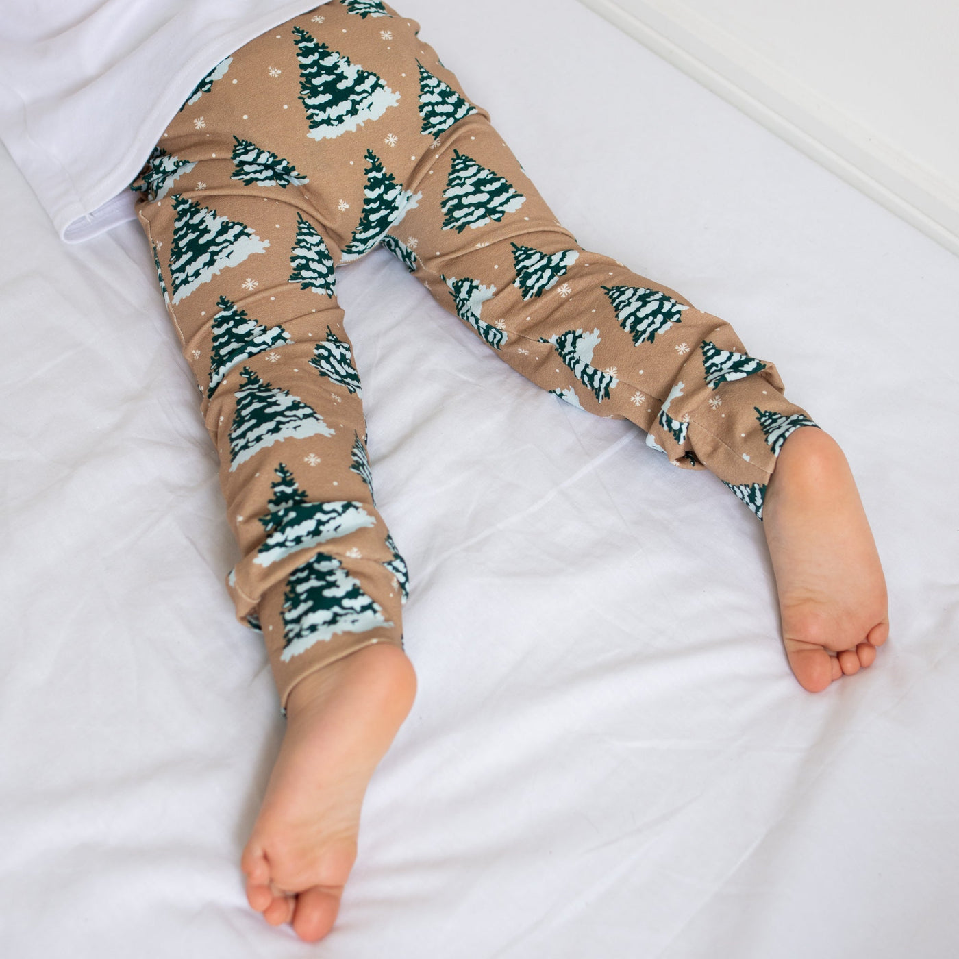 COMING SOON Snowy Trees Printed Leggings-Leggings-Fredandnoah-Yes Bebe