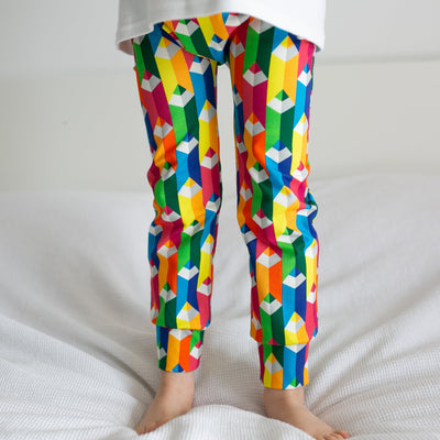 Colouring Pencil Leggings 0-6 Years-Leggings-Fredandnoah-0-6 M-Yes Bebe