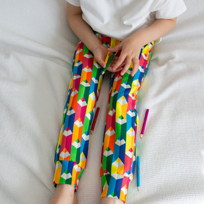 Colouring Pencil Leggings 0-6 Years-Leggings-Fredandnoah-18-24 M-Yes Bebe