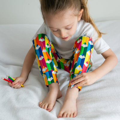 Colouring Pencil Leggings 0-6 Years-Leggings-Fredandnoah-0-6 M-Yes Bebe