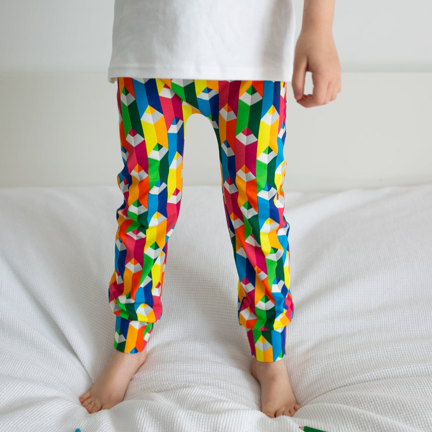 Colouring Pencil Leggings 0-6 Years-Leggings-Fredandnoah-0-6 M-Yes Bebe