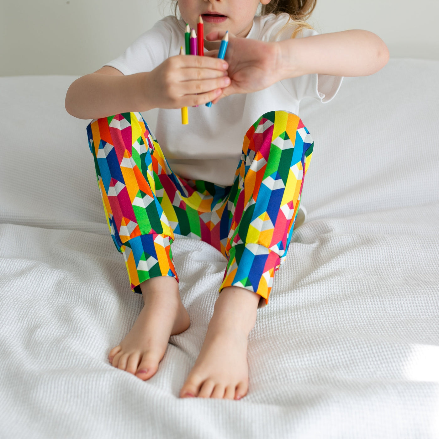 Colouring Pencil Leggings 0-6 Years-Leggings-Fredandnoah-0-6 M-Yes Bebe