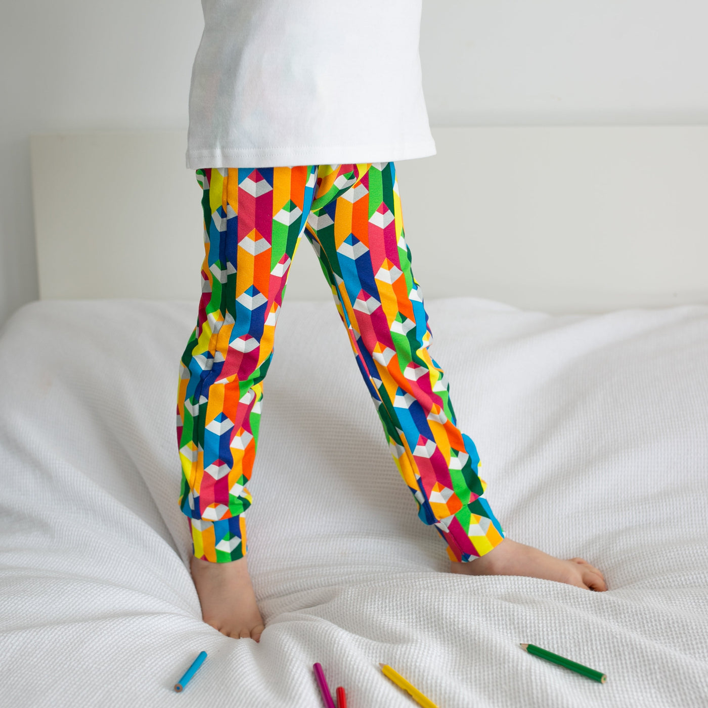 Colouring Pencil Leggings 0-6 Years-Leggings-Fredandnoah-0-6 M-Yes Bebe