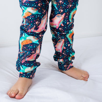 Dancing Dolphin Leggings-Leggings-Fredandnoah-0-6 M-Yes Bebe