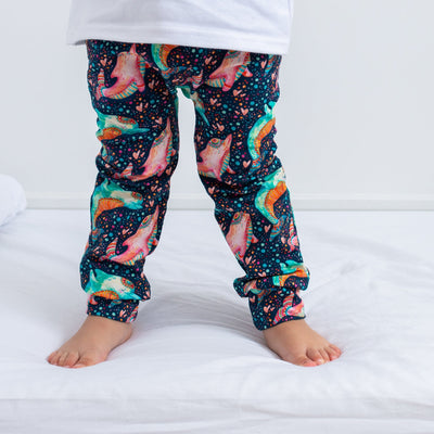 Dancing Dolphin Leggings-Leggings-Fredandnoah-0-6 M-Yes Bebe