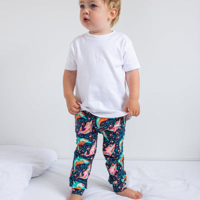 Dancing Dolphin Leggings-Leggings-Fredandnoah-0-6 M-Yes Bebe