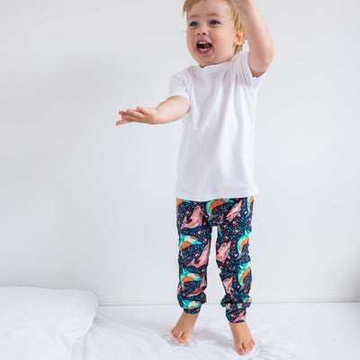 Dancing Dolphin Leggings-Leggings-Fredandnoah-0-6 M-Yes Bebe