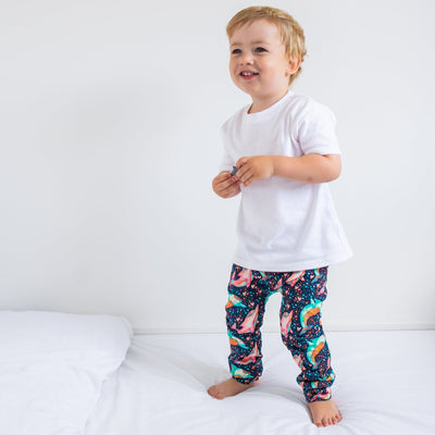 Dancing Dolphin Leggings-Leggings-Fredandnoah-0-6 M-Yes Bebe