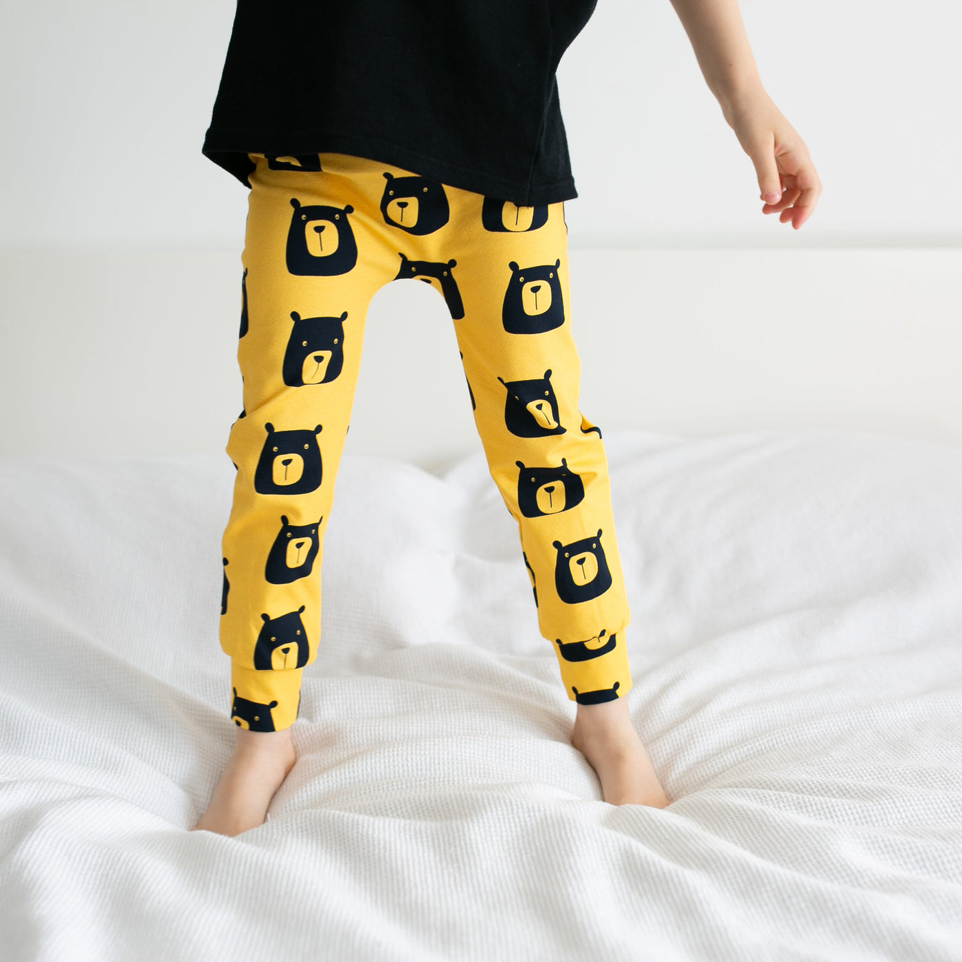 Golden Bear Leggings-Leggings-Fredandnoah-0-6 M-Yes Bebe