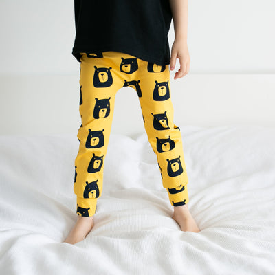 Golden Bear Leggings-Leggings-Fredandnoah-Yes Bebe