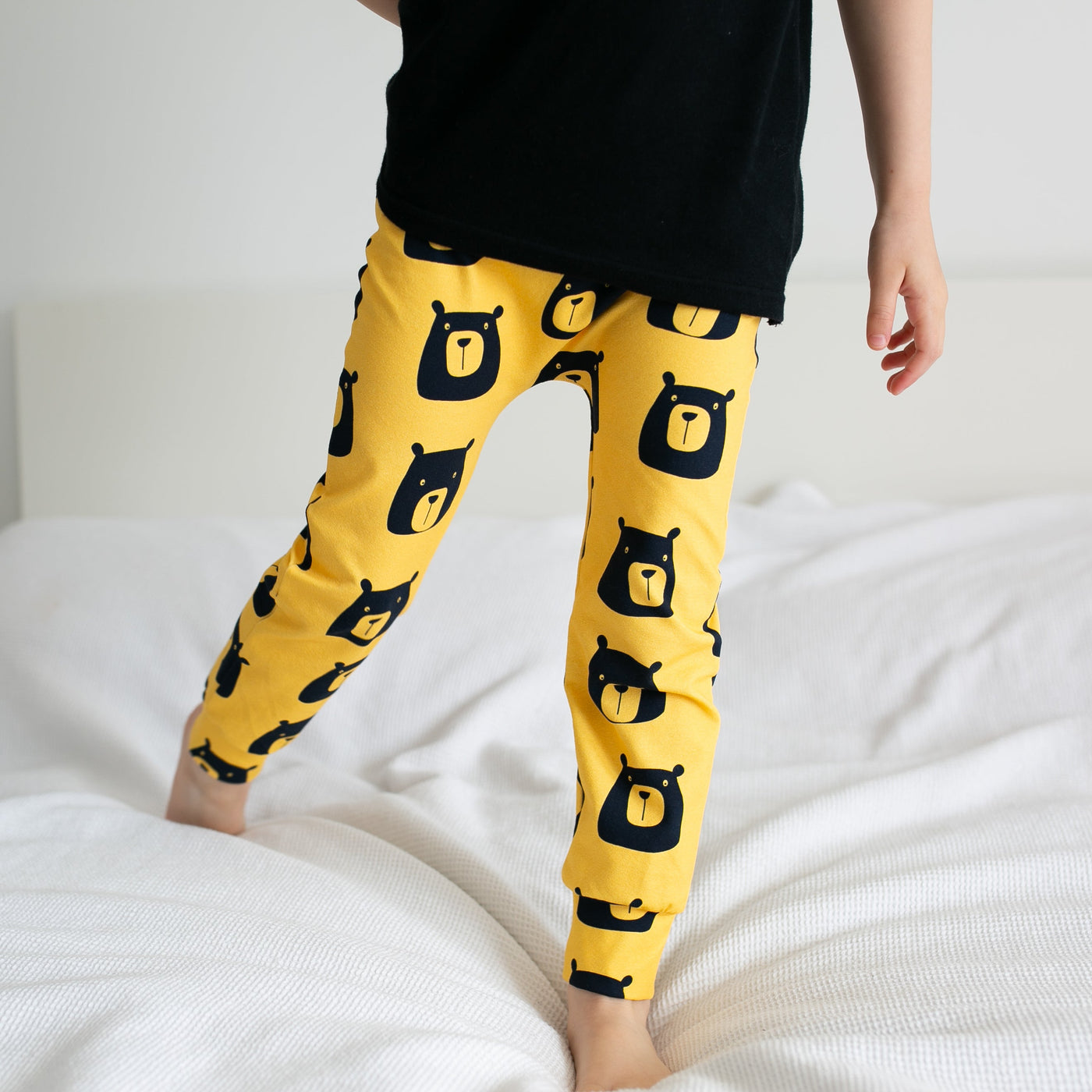 Golden Bear Leggings-Leggings-Fredandnoah-Yes Bebe