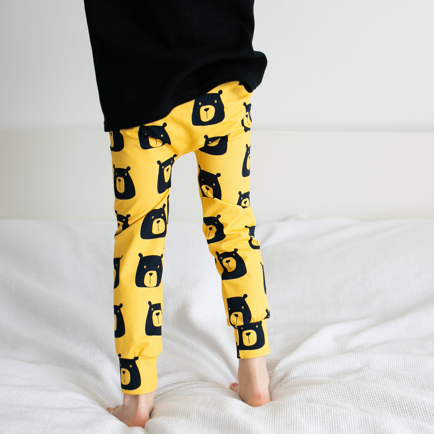 Golden Bear Leggings-Leggings-Fredandnoah-Yes Bebe