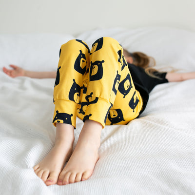 Golden Bear Leggings-Leggings-Fredandnoah-Yes Bebe