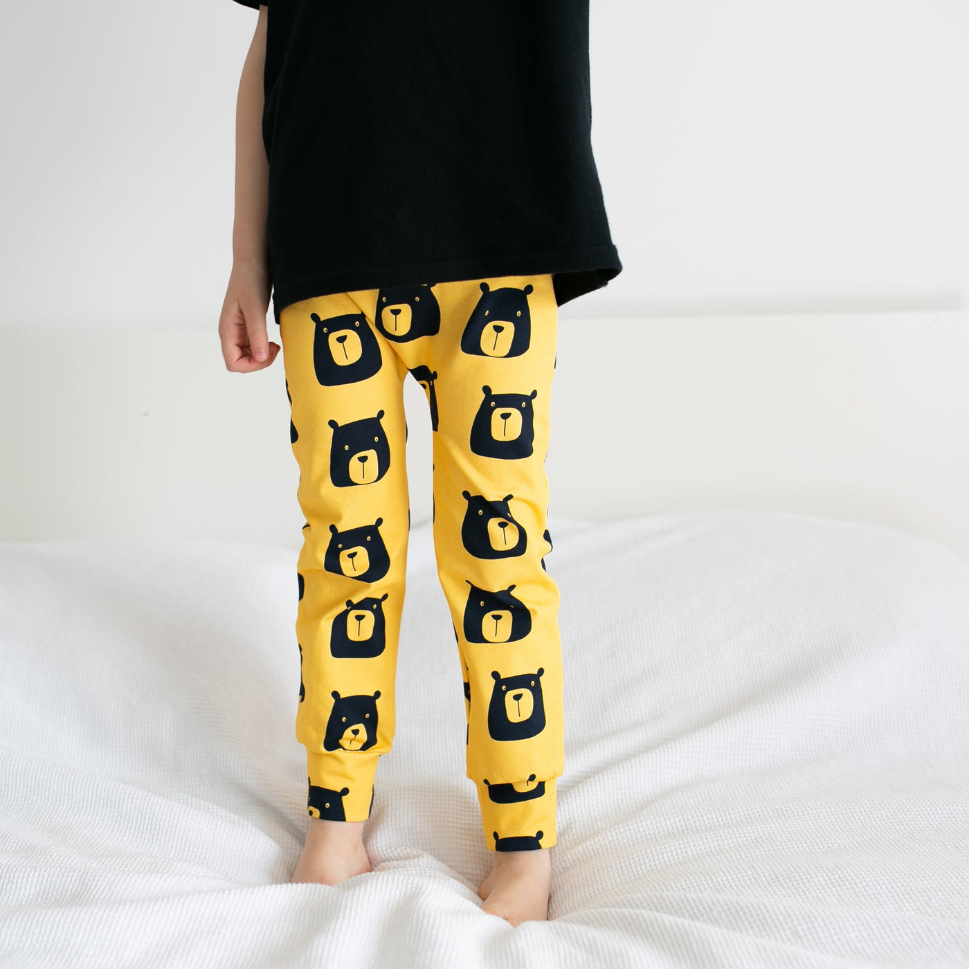 Golden Bear Leggings-Leggings-Fredandnoah-Yes Bebe