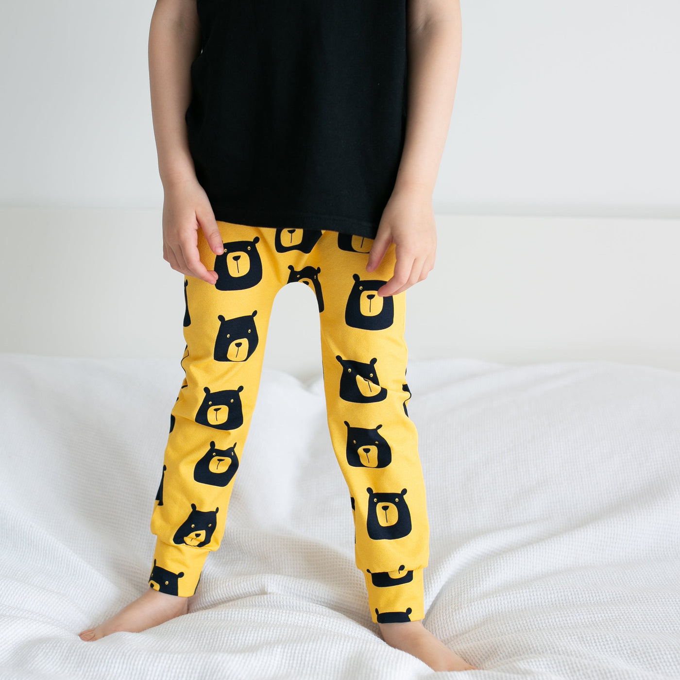 Golden Bear Leggings-Leggings-Fredandnoah-Yes Bebe