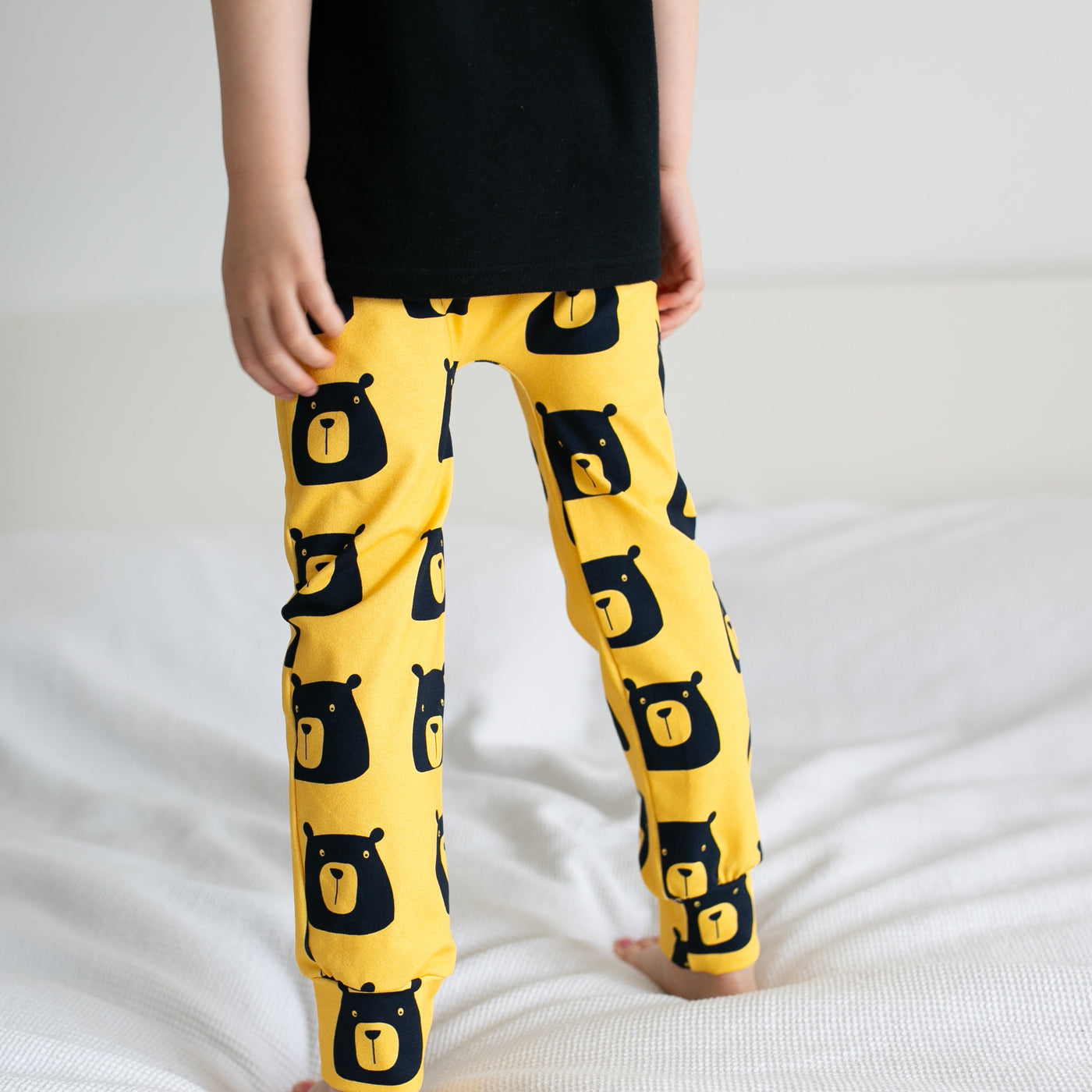 Golden Bear Leggings-Leggings-Fredandnoah-Yes Bebe