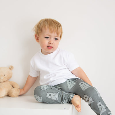 Grey Bear Leggings-Leggings-Fredandnoah-Yes Bebe