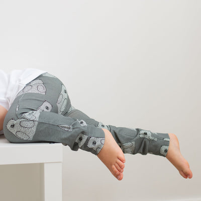 Grey Bear Leggings-Leggings-Fredandnoah-Yes Bebe