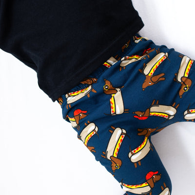 Hot Dog Leggings-Leggings-Fredandnoah-0-6 M-Yes Bebe