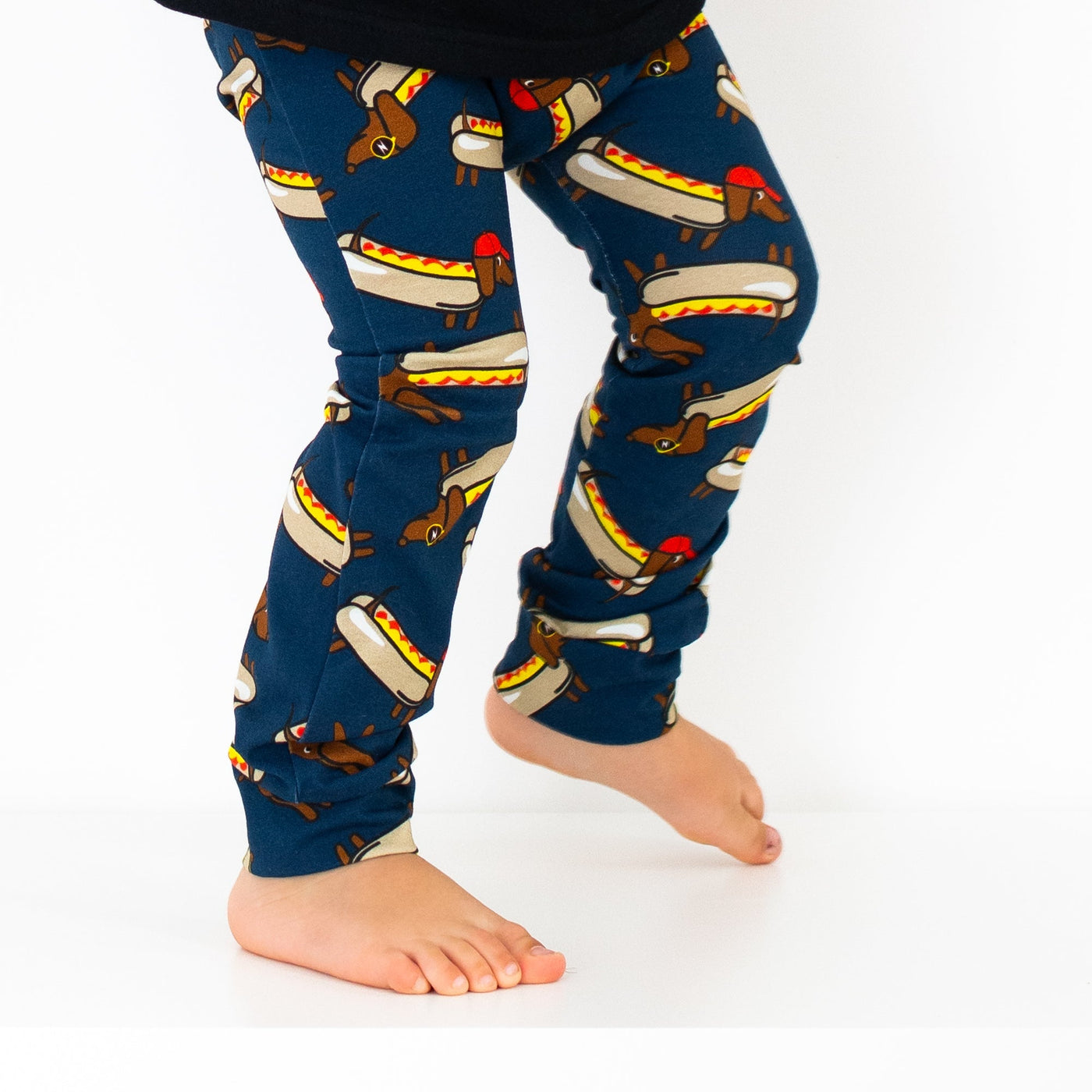 Hot Dog Leggings-Leggings-Fredandnoah-Yes Bebe