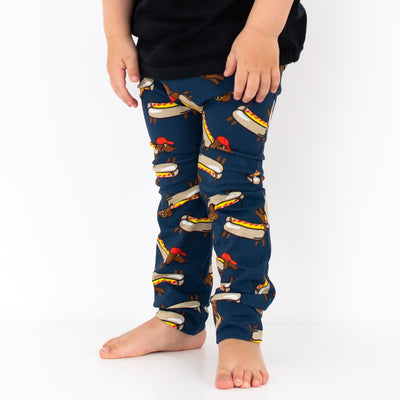 Hot Dog Leggings-Leggings-Fredandnoah-Yes Bebe