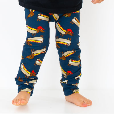 Hot Dog Leggings-Leggings-Fredandnoah-Yes Bebe