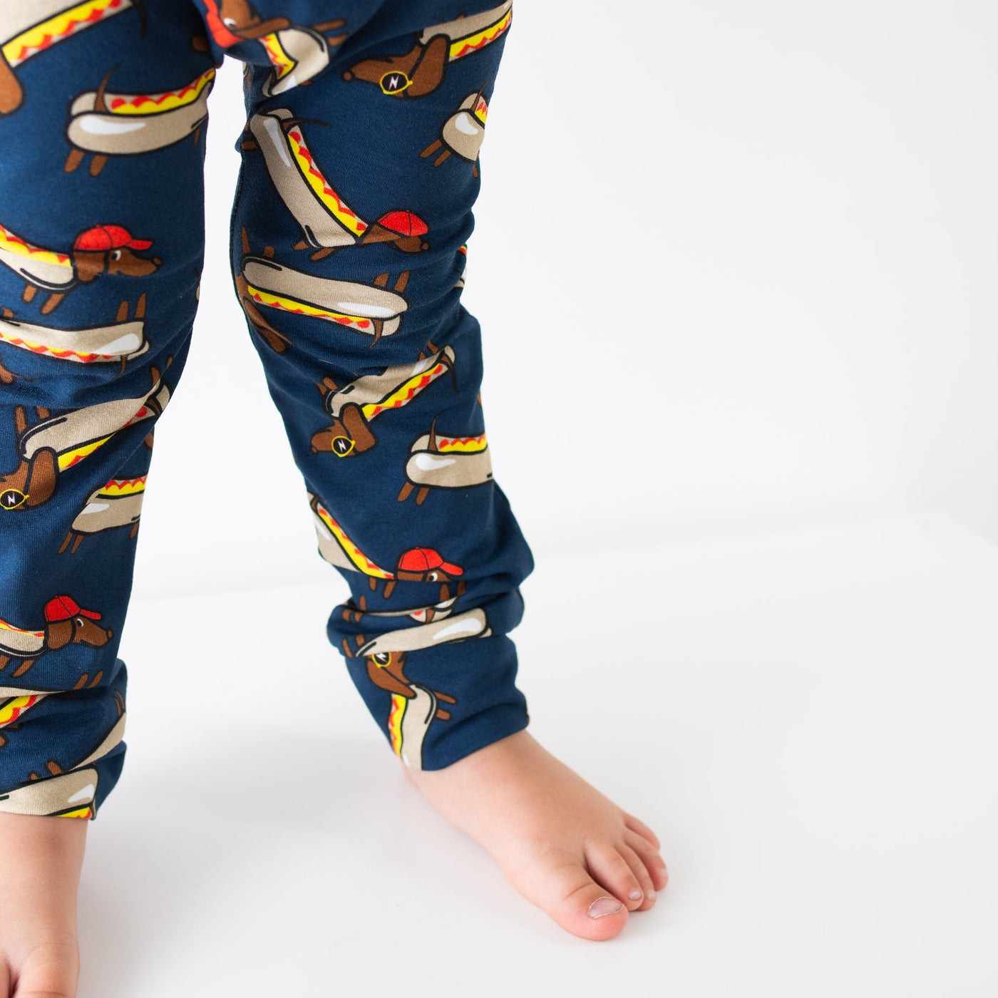 Hot Dog Leggings-Leggings-Fredandnoah-2-3 Y-Yes Bebe