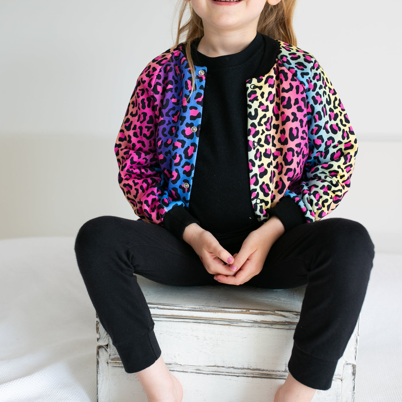 Neon Leopard Print Jacket-Jacket-Fredandnoah-Yes Bebe