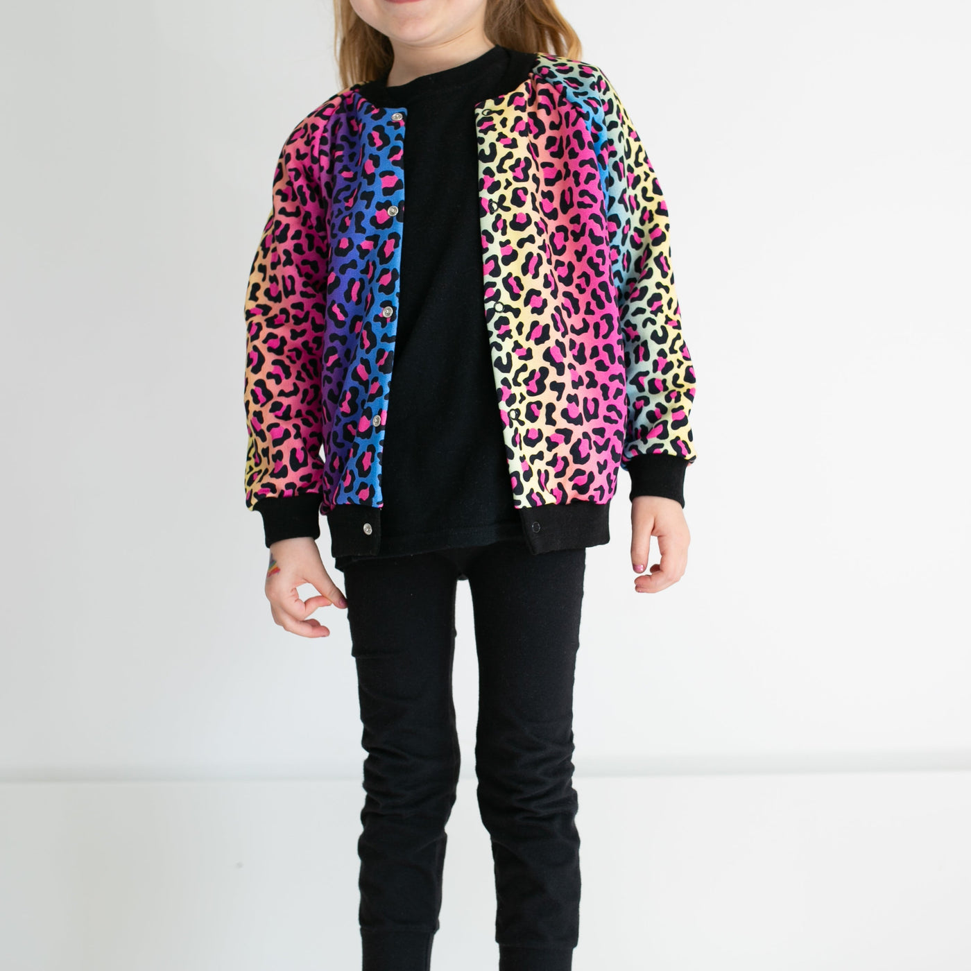 Neon Leopard Print Jacket-Jacket-Fredandnoah-Yes Bebe