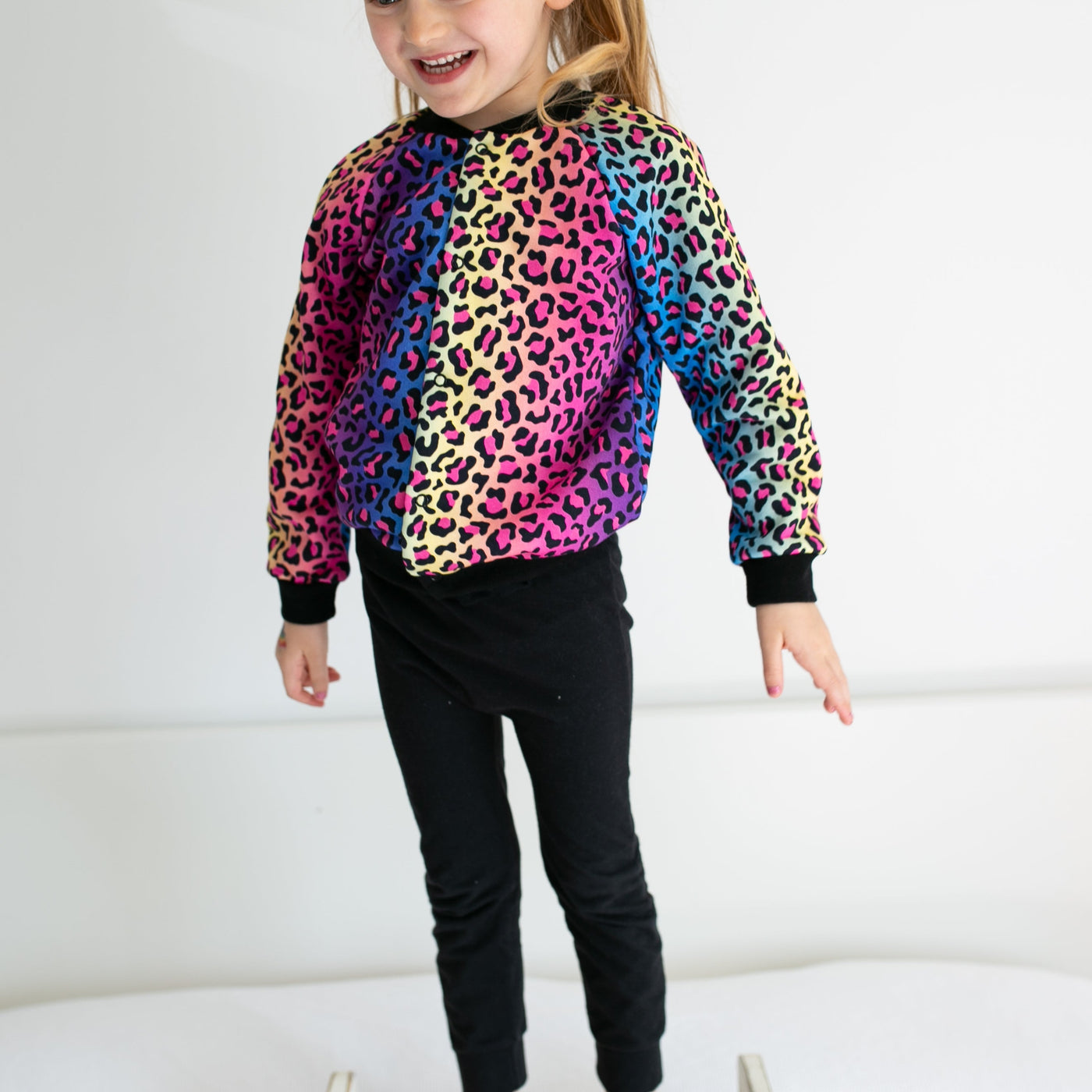 Neon Leopard Print Jacket-Jacket-Fredandnoah-Yes Bebe