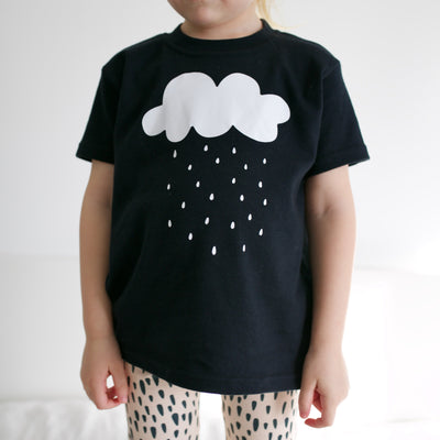 Raincloud Print T Shirt-T-Shirt-Fredandnoah-Yes Bebe