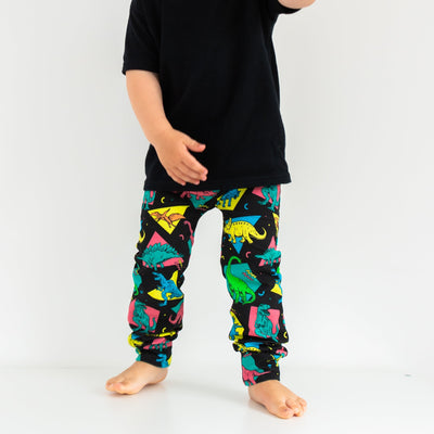 Retro Dino Leggings-Leggings-Fredandnoah-Yes Bebe