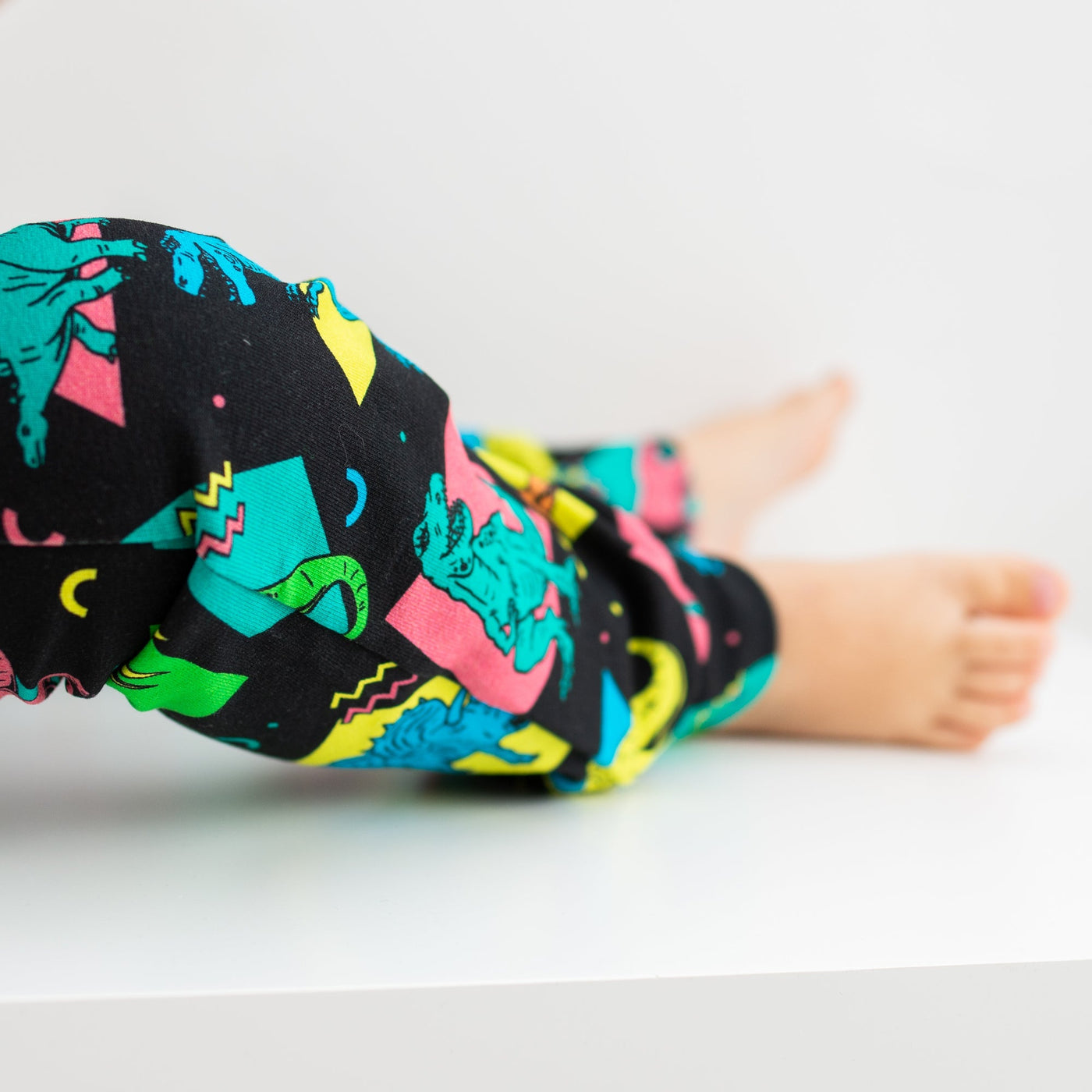 Retro Dino Leggings-Leggings-Fredandnoah-Yes Bebe