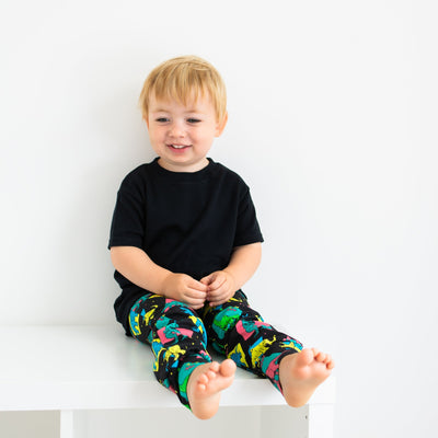 Retro Dino Leggings-Leggings-Fredandnoah-Yes Bebe