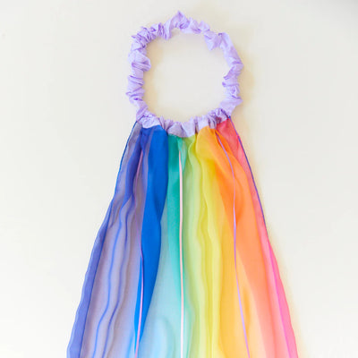 Silk Rainbow Georgette Veil