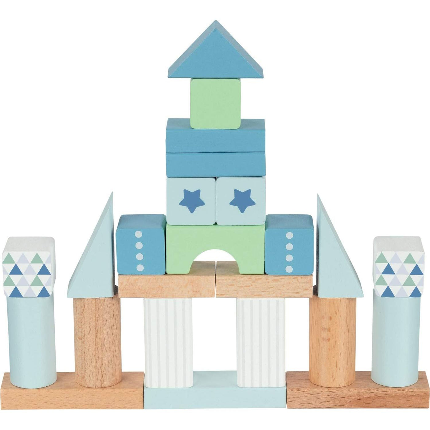 50 Piece Building Blocks - Aqua-Building Bricks-Goki-Yes Bebe