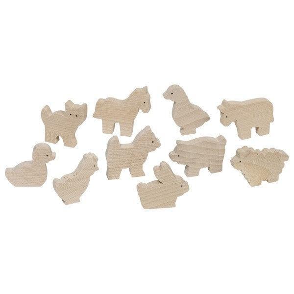 Farm Animals - 10 Pack-Stacking Toys-Goki-Yes Bebe