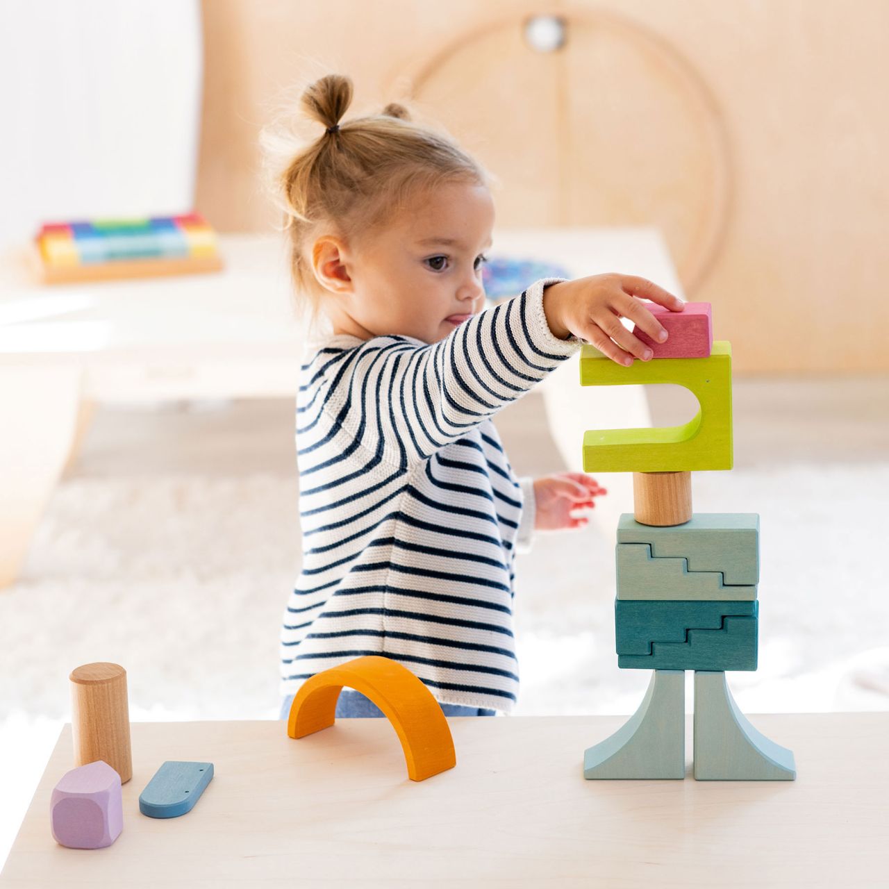 Cloud Play Building World-Wooden Building Sets-Grimm's-Yes Bebe