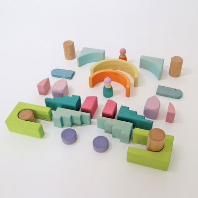 Cloud Play Building World-Wooden Building Sets-Grimm's-Yes Bebe