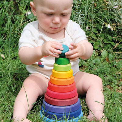 Conical Tower & Rainbow-Toy & Book Bundles-Grimm's-Yes Bebe