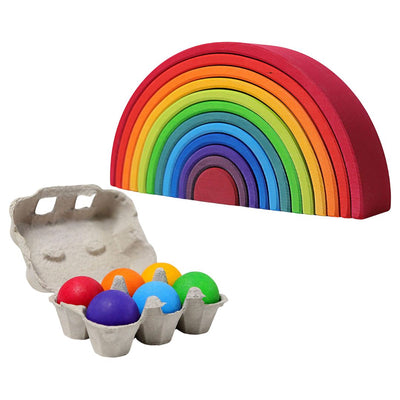 Large Rainbow & Balls-Toy & Book Bundles-Grimm's-Yes Bebe