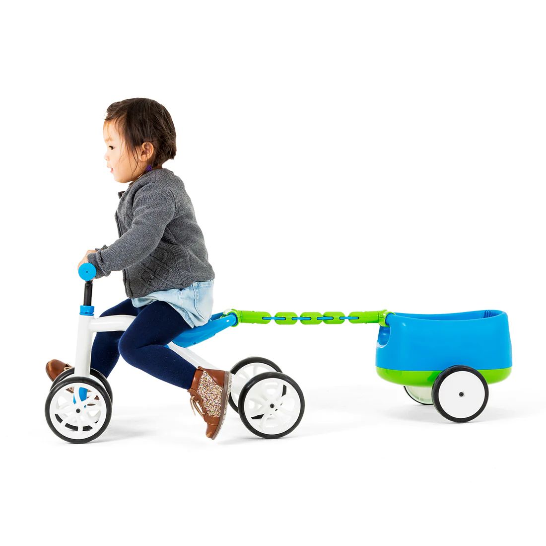 Quadie 4-Wheel Ride On & Trailer - Blue