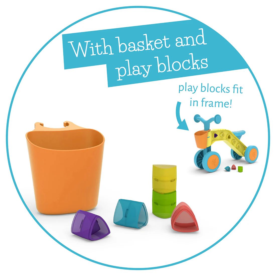 Itsibitsi Ride On Toys With Blocks - Pink