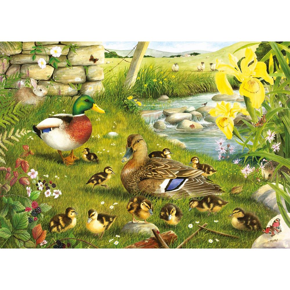 Ducks To Water - Big 500 Piece Jigsaw Puzzle